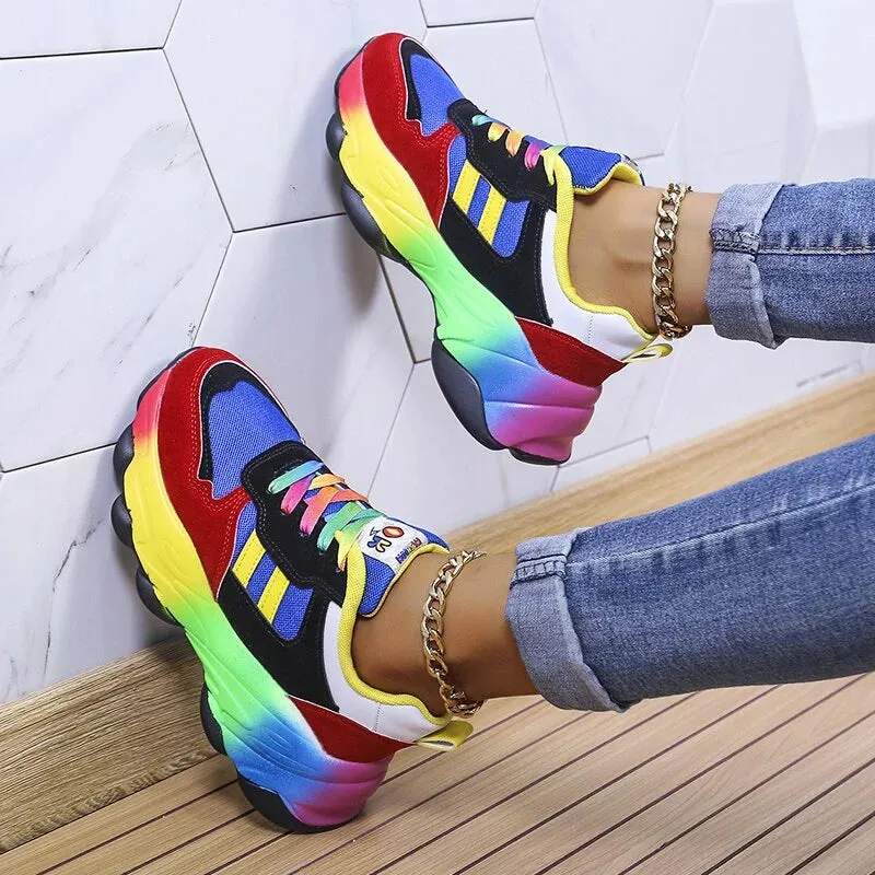 Bunte grobe Sneaker