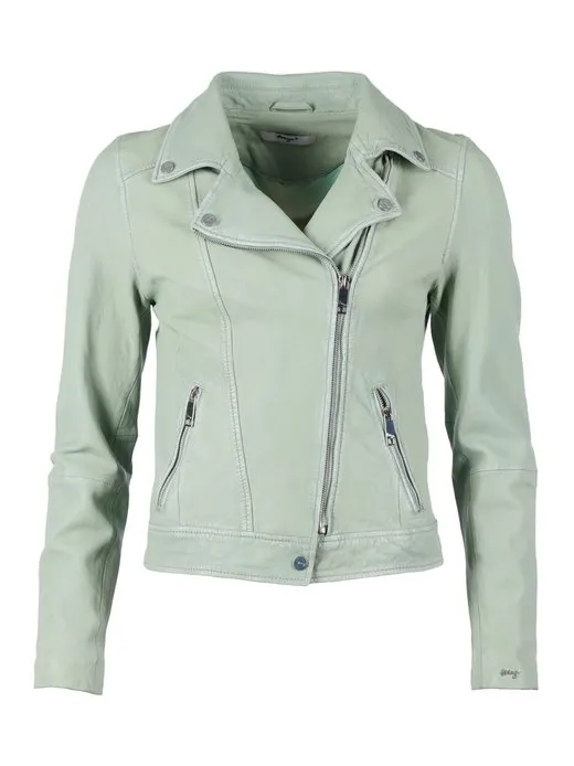 Damen Leder Bikerjacke