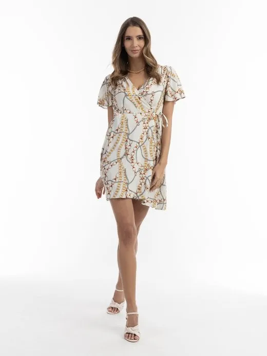 Damen Minikleid mit Allover-Print