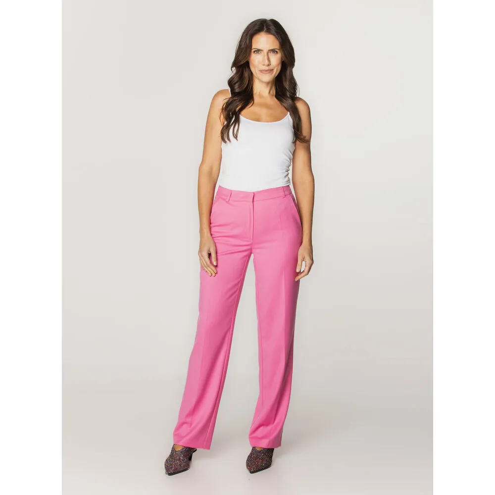 Elegante Damenhose in kräftigem Pink 15968
