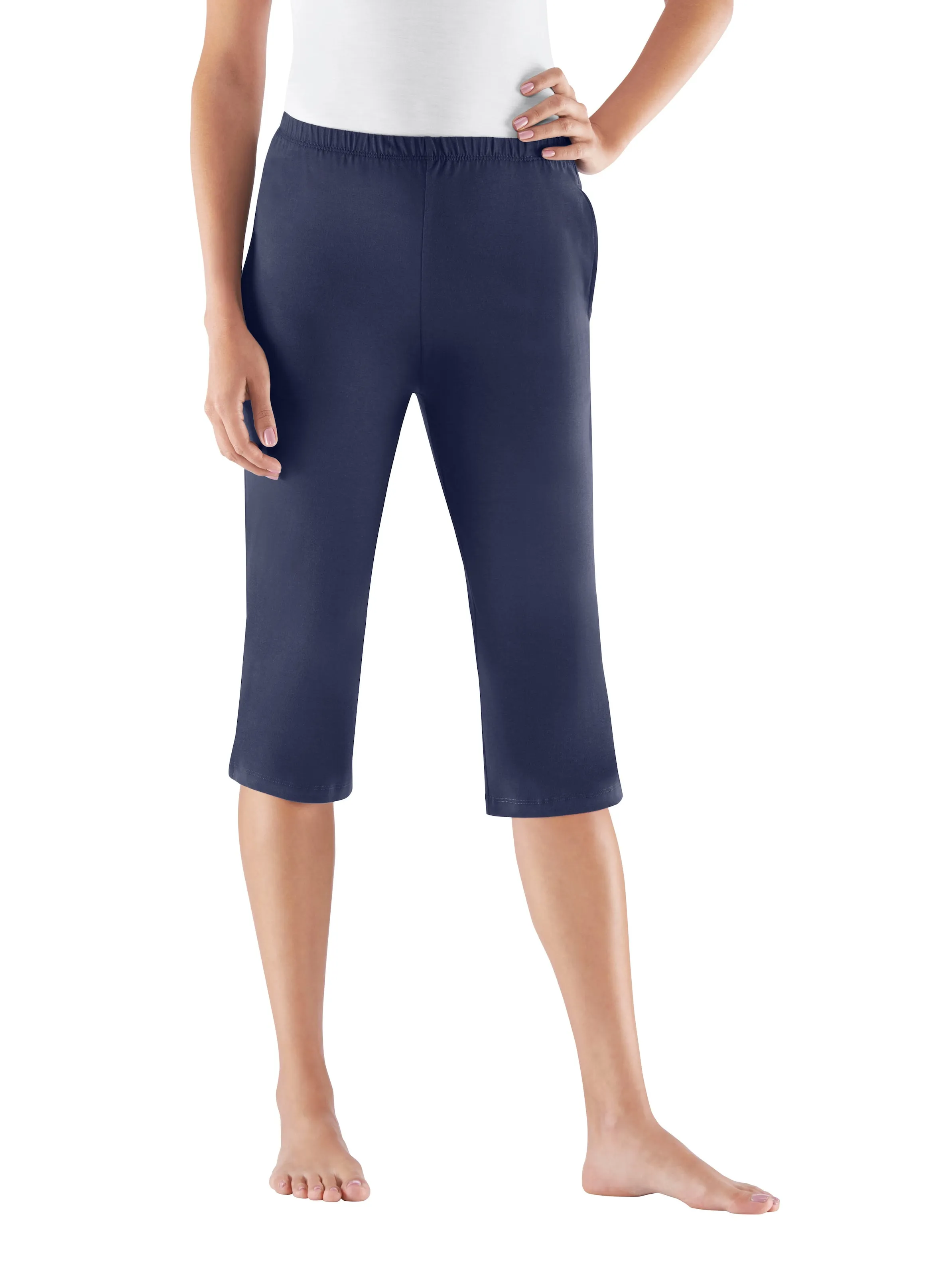 feel good Capri-Hosen in beere + marine