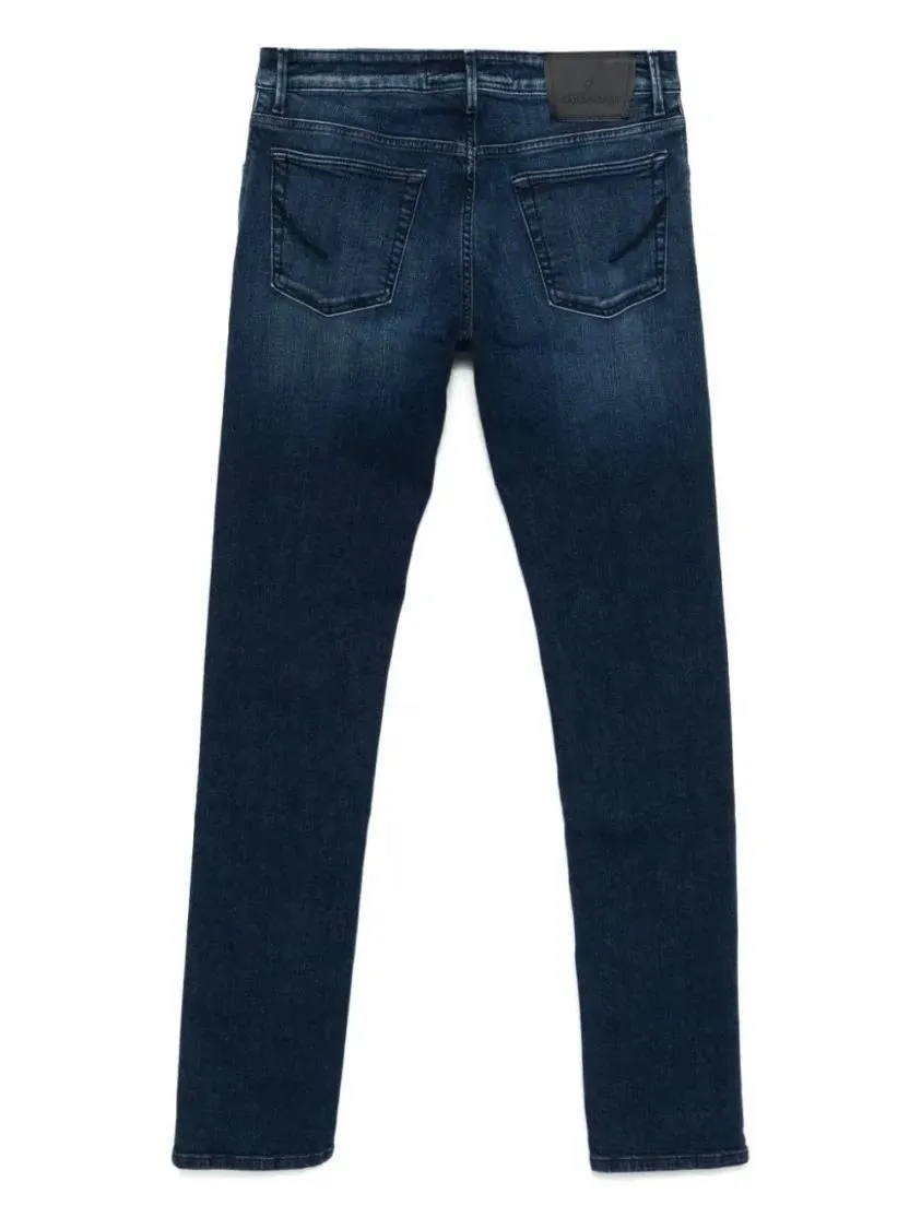   Handpicked  Indigo Blue Stretch-Cotton Ravello Denim Blue  Jeans 