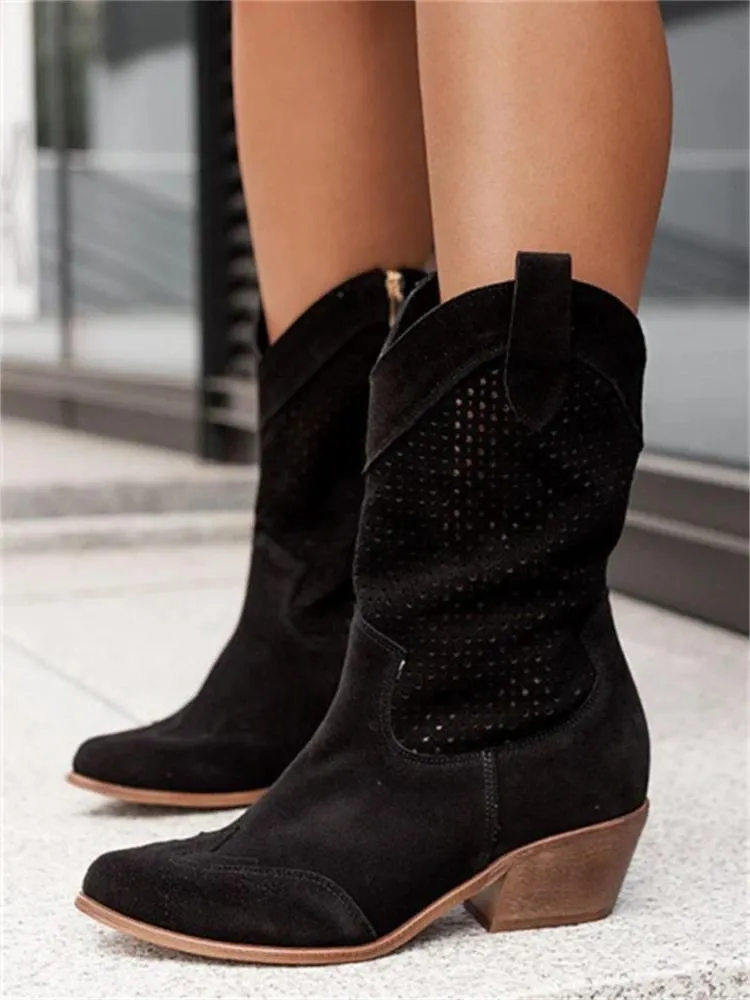 Heidi-Mode | Atmungsaktive Cowboy-Stiefel