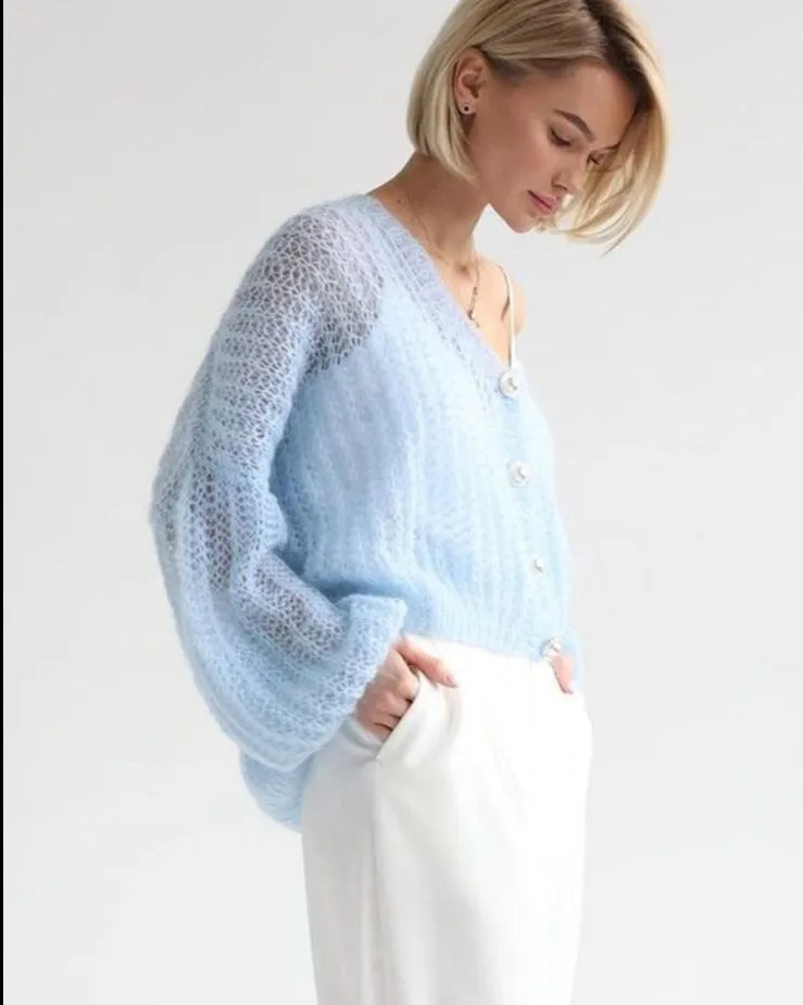 Heidi-Mode | Cardigan Met Parelknopen