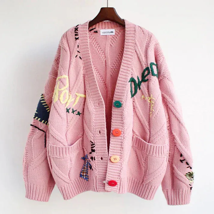 Heidi-Mode | Cardigan mit Patchwork-Akzenten
