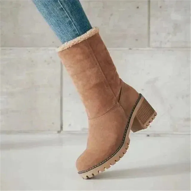 Heidi-Mode | Knöchelhohe Stiefel Aus Wolle