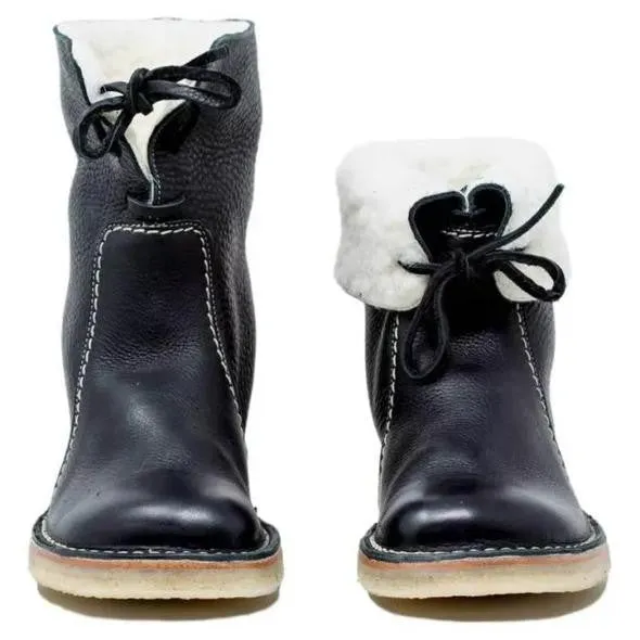 Heidi-Mode | Vintage Stiefel mit Wollfutter und nachhaltigem Design