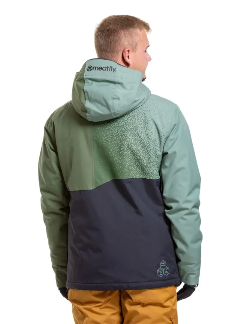 Herren SNB & SKI Jacke Meatfly Shader grün/schwarz