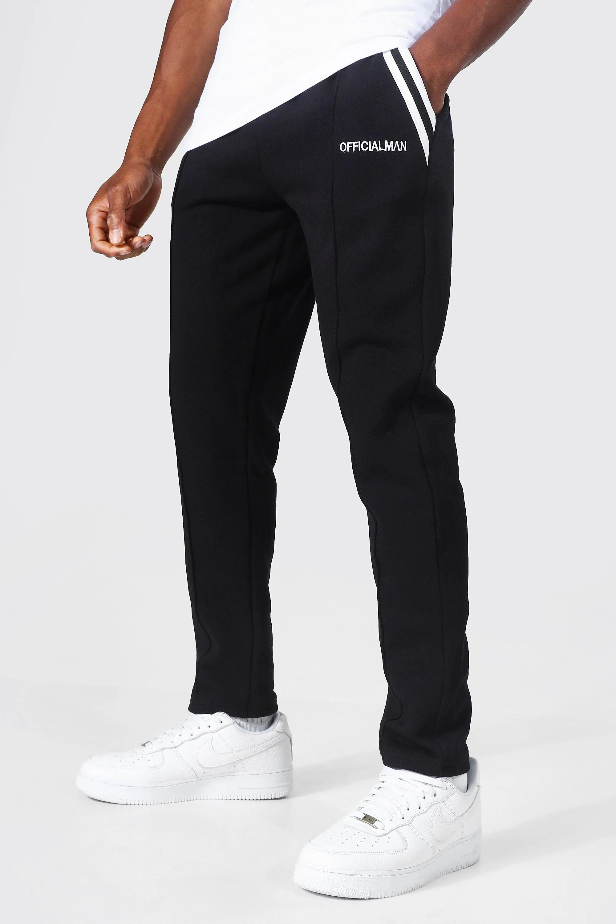 Jogginghose mit Biesen und Tasche, Slim Fit