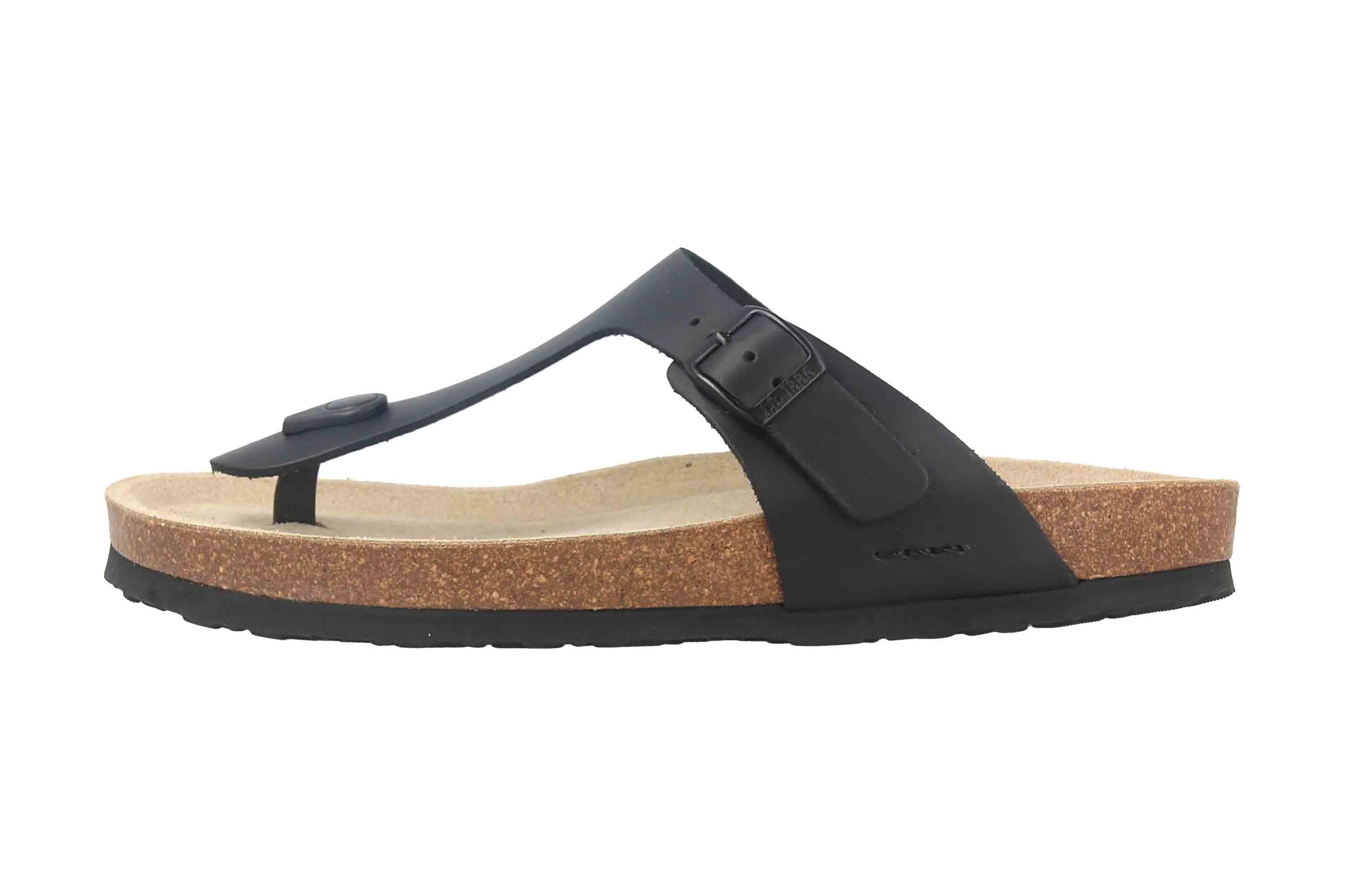 Josef Seibel Hermine 02 Zehentrenner in Übergrößen Schwarz 64302-354-100 große Damenschuhe