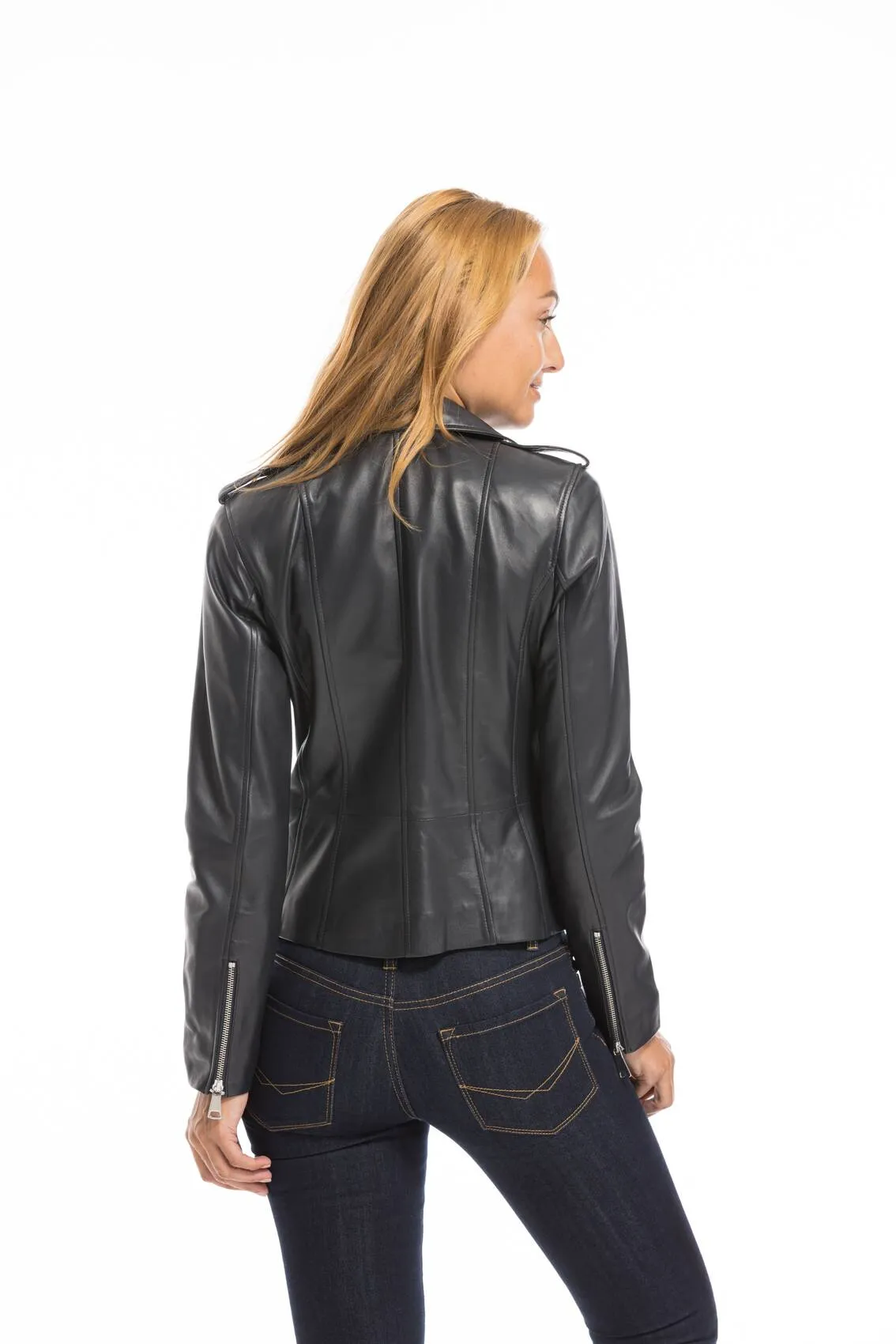 Marineblaue Damen Bikerjacke &quot;noelie&quot;