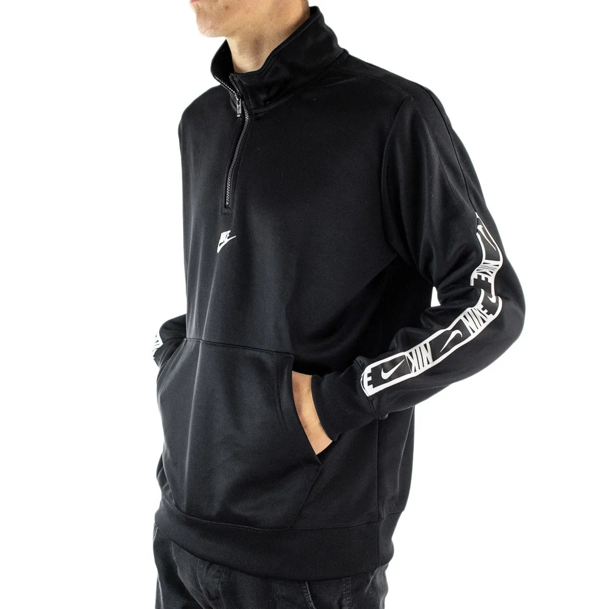 Nike Repeat Half-Zip Trainings Jacke DM4674-010 - schwarz