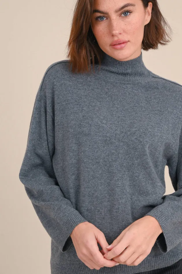 Pullover aus organic Cashmere in Grau