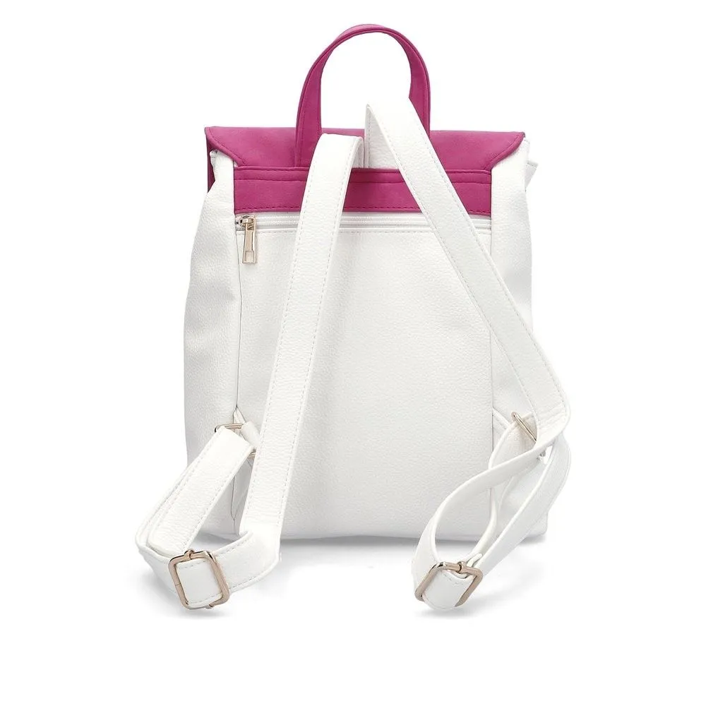 Remonte Damen Rucksack weiß pink S14 Q0526-80
