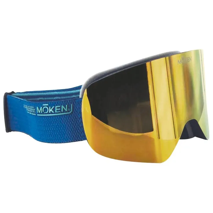 Skibrille Moken Vision ---One Blue Gold Orange Flash Gold + Pink Revo Orange Red