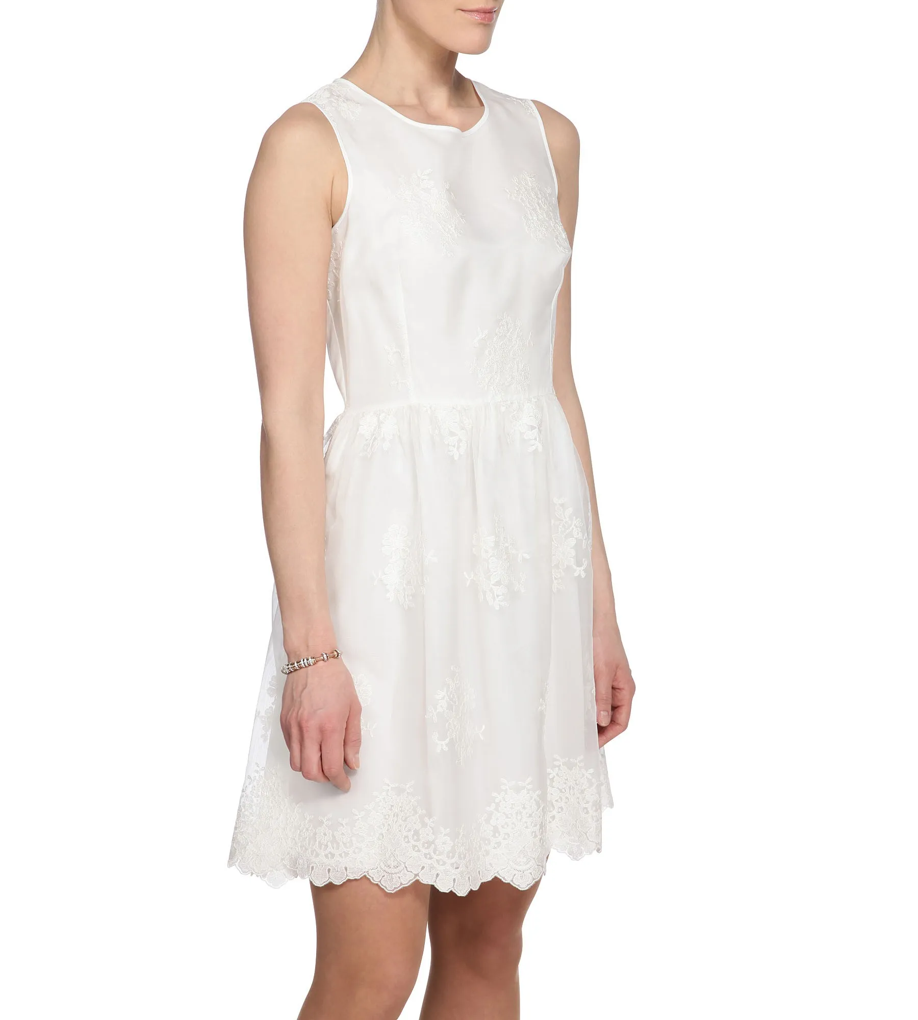 Spitzenkleid aus Seidengemisch
