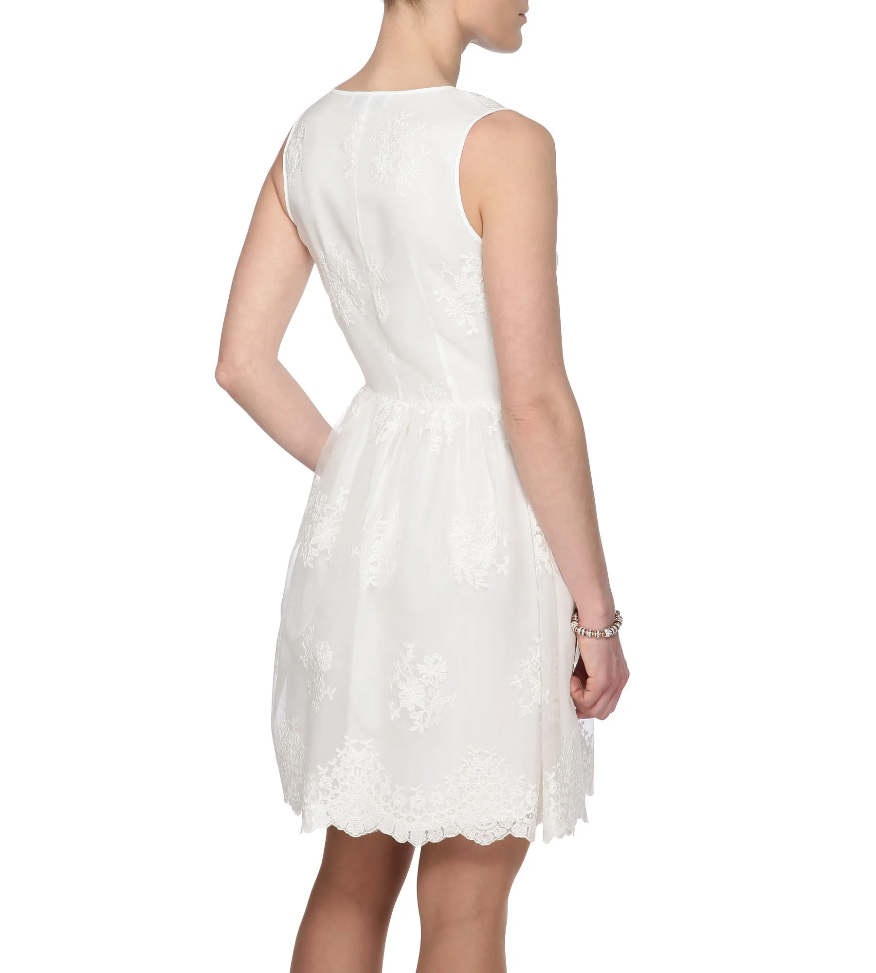 Spitzenkleid aus Seidengemisch