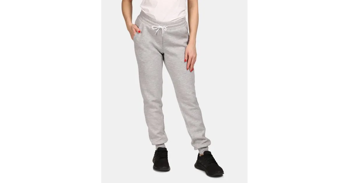 Sportliche Damen-Jogginghose aus Baumwolle Kilpi MATTY-W Hellgrau 38