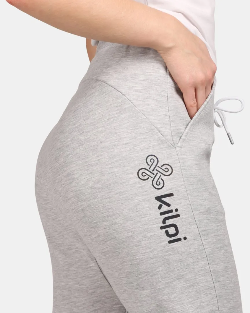 Sportliche Damen-Jogginghose aus Baumwolle Kilpi MATTY-W Hellgrau 46