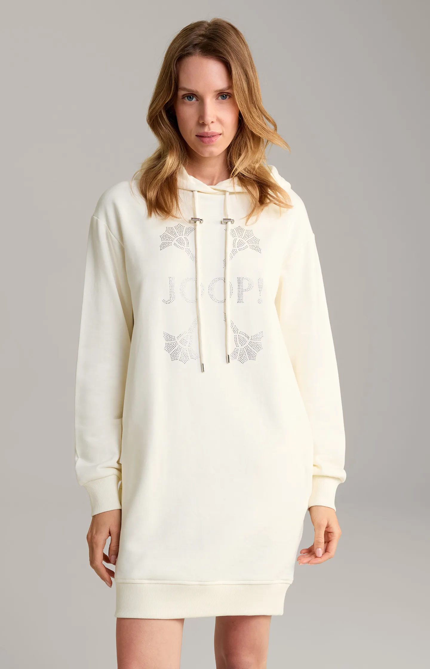 Sweatkleid in Creme
