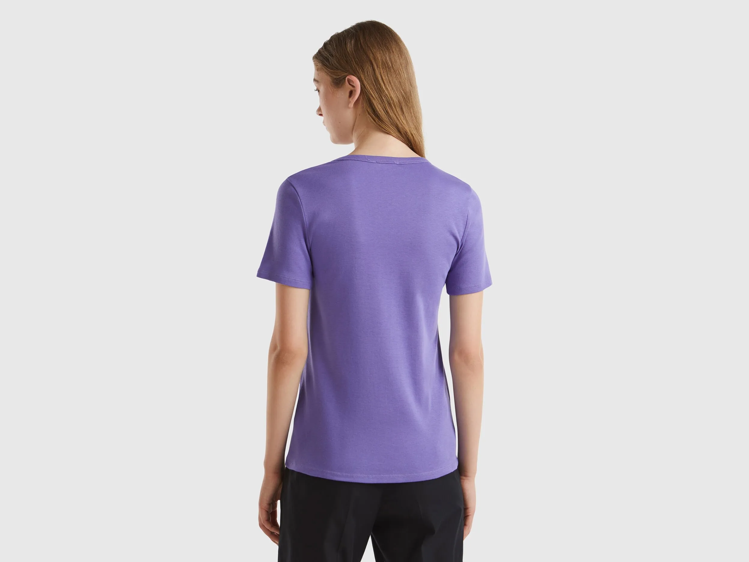 T-Shirt aus 100% Baumwolle mit glitzerndem Logoprint