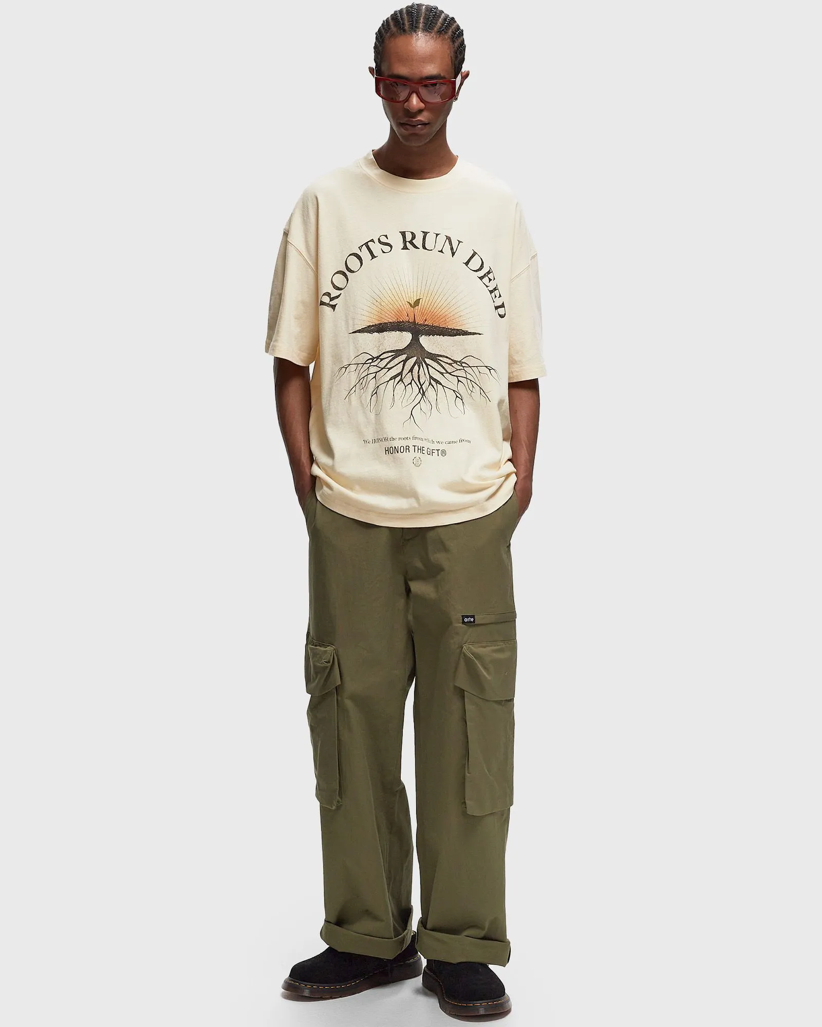 T-shirt Honor The Gift ROOTS RUN DEEP SS TEE HTG240191-BONE