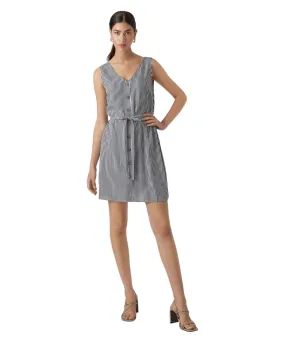 Vero Moda Minikleid Bumpy in weiß mit Streifen