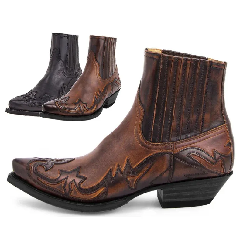 Yelene | Damen Cowboy-Stiefel mit Blockabsatz, robustem Design und vie